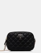 Guess чанта crossbody дамска от имитация на кожа GIULLY черна HWQG96 73140