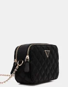Guess чанта crossbody дамска от имитация на кожа GIULLY черна HWQG96 73140