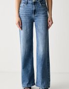 Guess дънки wide leg дамски BELLAGIO сини W6YA1C D1337