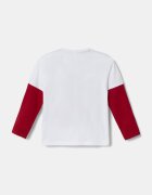 Guess Детска памучна тениска в бяло с апликация N4BI08 I3Z14