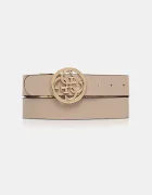 Guess двустранен колан дамски NOELLE бежов BW9166 P4235