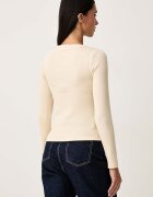 Guess Jeans блуза с дълги ръкави дамска с памук бежова W6BP05 K5470