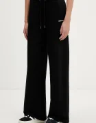 Guess Jeans Памучен спортен панталон в черно с изчистен дизайн W6RB52 K68I4