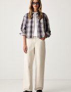 Guess Jeans риза дамска от памук сива W6RH64 WH7Q1