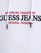 Guess Jeans Суичър мъжки в черно с качулка с апликация M4YQ23 K9V31
