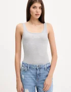 Guess Jeans Топ в сиво W5YP35 KA0H1