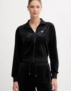 Guess Кадифен суичър COUTURE