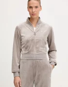 Guess Кадифен суичър COUTURE