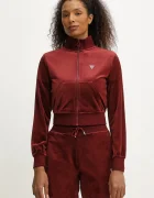 Guess Кадифен суичър COUTURE