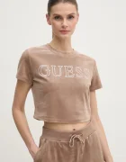 Guess Кадифена тениска COUTURE