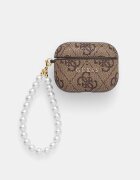 Guess калъф за слушалки AirPods Pro 3 кафяв GUAP3P4E4PSW