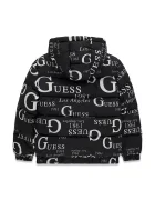 Guess капитонирано яке за деца черно H6BL05 W4160