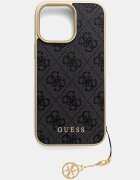 Guess кейс за телефон от имитация на кожа iPhone 16 Pro Max тъмносин GUHCP16XGF4GGR