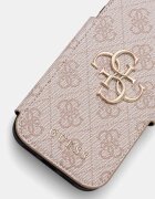 Guess кейс за телефон от имитация на кожа iPhone 17 Pro розов GUBKP17L4GMGPI