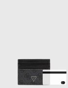 Guess Кожен калъф за карти MITO в черно SMVELE LEA25