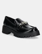 Guess Мокасини ALMER в черно с платформа FLPALR ELE14