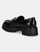 Guess Мокасини ALMER в черно с платформа FLPALR ELE14