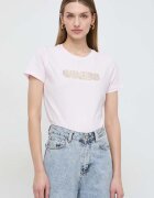Guess Памучна тениска GLOSSY