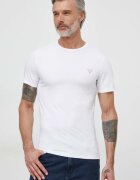 Guess Памучна тениска в бяло с изчистен дизайн M2YI36 I3Z14