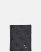 Guess портфейл мъжки от кожа MILANO сив SMVELE LEA04