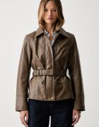 Guess преходно яке дамско от имитация на кожа JEANNE кафяво W6YL17 W2907