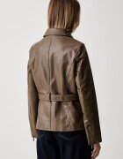Guess преходно яке дамско от имитация на кожа JEANNE кафяво W6YL17 W2907