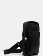 Guess Раница BOSTON в черно малък размер с изчистен дизайн HMBOCA P5326