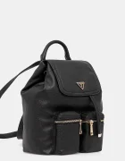 Guess Раница MANHATTAN дамска в черно малък размер с изчистен дизайн HWBG71 18310