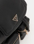 Guess Раница MANHATTAN дамска в черно малък размер с изчистен дизайн HWBG71 18310