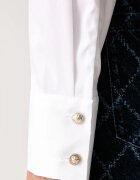 Guess риза дамска от памук с еластан NEW CATE бяла W6YH10 W2752