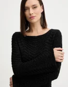 Guess Рокля CHEVRON в черно къса със стандартна кройка W5BK83 Z0192