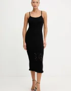 Guess Рокля SHINJU в черно дълга с кройка по тялото W5BK91 Z4060