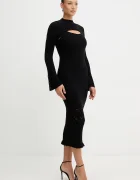 Guess Рокля SHINJU в черно дълга с кройка по тялото W5BK91 Z4060