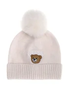 Guess шапка с помпон за деца с вискоза бяла H6BZ15 Z1943