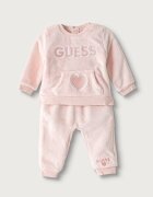Guess спортен анцуг за бебе от полар розов A6BG14 W4050