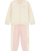 Guess спортен комплект анцуг за деца от памук бежов K6BG06 K5914