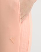 Guess спортен панталон дамски с вискоза ALLIE оранжев с висока талия V2YB18 K7UW2
