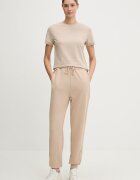 Guess Спортен панталон OCTAVIA в бежово с апликация V5BB23 KCX22