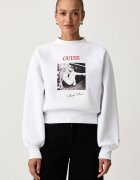 Guess суичър дамски с памук x MARILYN MONROE бял W6BQ19 K6978