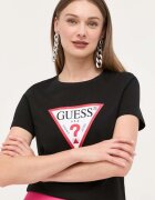 Guess тениска дамска от памук черна W1YI1B I3Z14