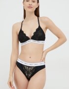 Guess триъгълен сутиен от дантела BELLE черен O97C02 KBBT0
