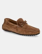 Hackett London Велурени мокасини DRIVER LACE
