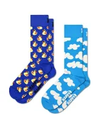 Happy Socks чорапи с памук 2 броя сини P005617