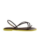 Havaianas сандали с равна подметка дамски UNA MANGA кафяви 4149609.0727