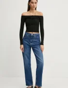 Hollister Co. Пуловер дамски в черно от лека материя KI350-4258
