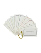 House Doctor Комплект етикети HDNila 4 cm (10 броя) в бяло