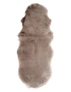 House Nordic Покривало за легло Lambskin Artificial 60 x 180 cm в кафяво
