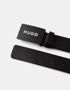 HUGO колан мъжки от кожа Gilao-Z_Sz35 черен 50536879