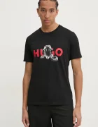 HUGO Памучна тениска Deyladec