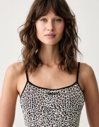 HUGO цял бански дамски MONOGRAM SWIMSUIT черен 50555658